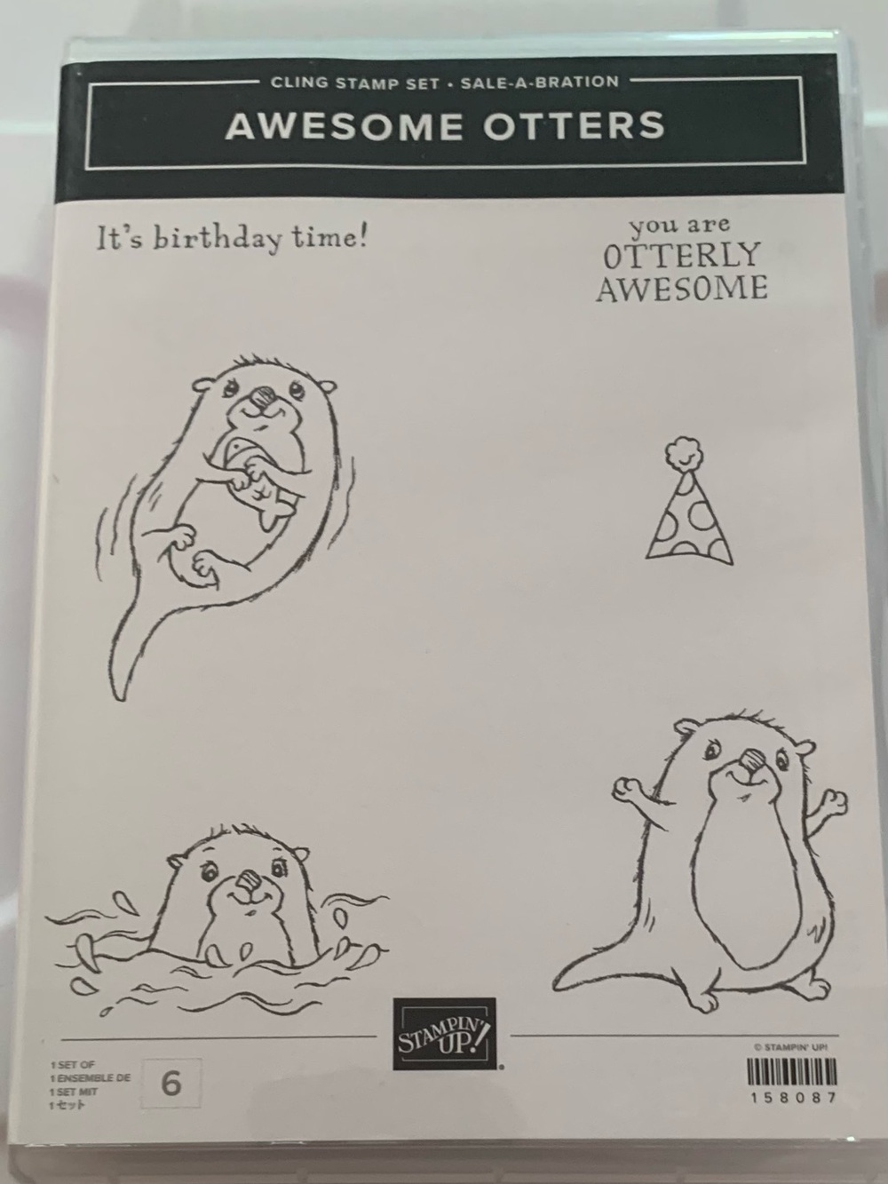 Stampin' Up! Awesome Otters Cling Stamps